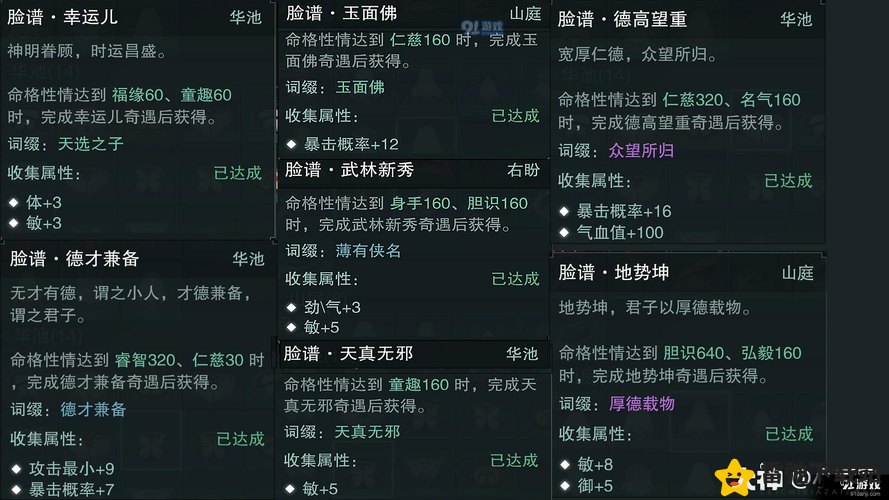 一梦江湖：功德无量脸谱获取攻略及命格称谓条件达成一览